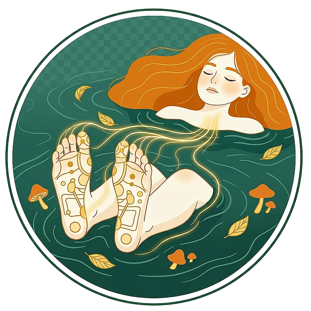 Foot reflexology treatment